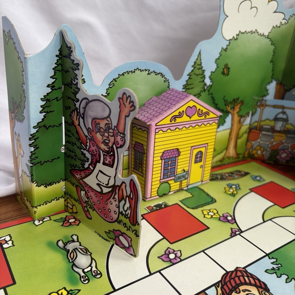 Vintage Little Red Riding Hood Board Game Complete Smethport Pop Up Boxed Toy - Picture 6 of 16
